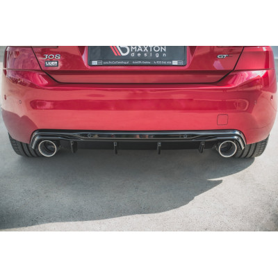 Difusor trasero para + Exhaust Ends Imitation Peugeot 308 GT Mk2 Facelift