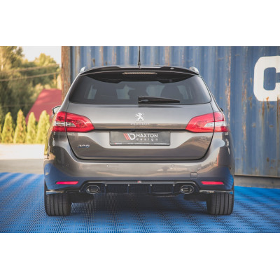 Difusor trasero para + Exhaust Ends Imitation Peugeot 308 SW Mk2