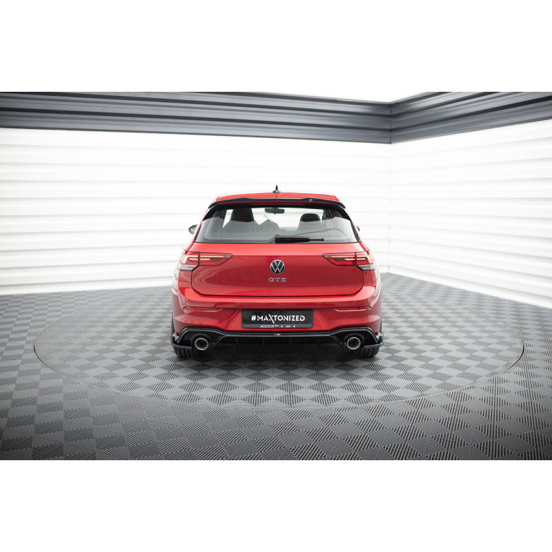 Difusor trasero para + Exhaust Ends Imitation Volkswagen Golf GTE / R-Line Mk8 / Mk8 Facelift