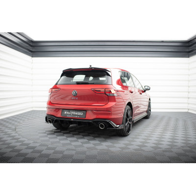Difusor trasero para + Exhaust Ends Imitation Volkswagen Golf GTE / R-Line Mk8 / Mk8 Facelift