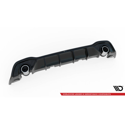 Difusor trasero para + Exhaust Ends Imitation Volkswagen Golf GTE / R-Line Mk8 / Mk8 Facelift