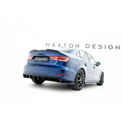 Difusor trasero para Audi A3 Sedan 8V  (Version with dual exhaust tips on one side)