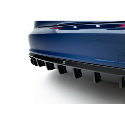 Difusor trasero para Audi A3 Sedan 8V  (Version with dual exhaust tips on one side)