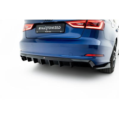 Difusor trasero para Audi A3 Sedan 8V (Version with single exhaust tips on one side)