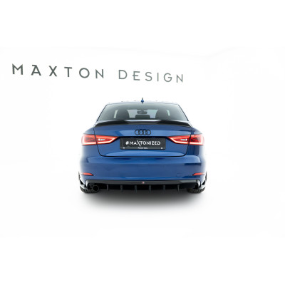 Difusor trasero para Audi A3 Sedan 8V (Version with single exhaust tips on one side)