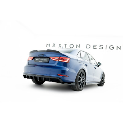 Difusor trasero para Audi A3 Sedan 8V (Version with single exhaust tips on one side)