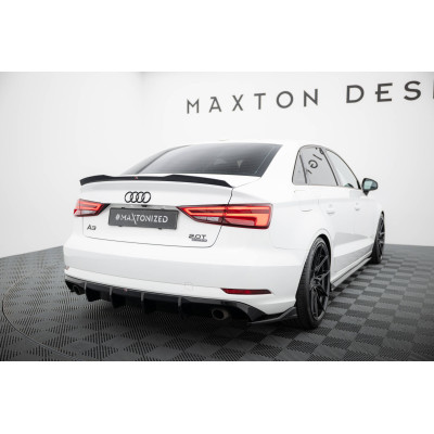 Difusor trasero para Audi A3 Sedan 8V Facelift  (Version with single exhaust tips on both sides)