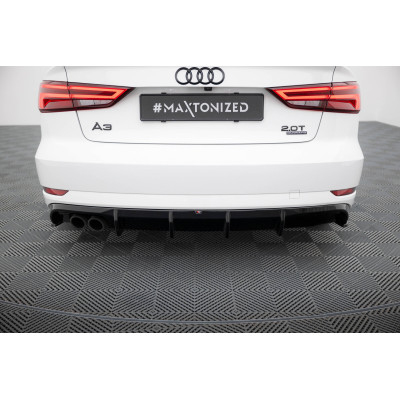Difusor trasero para Audi A3 Sedan 8V Facelift (Version with dual exhaust tips on one side)