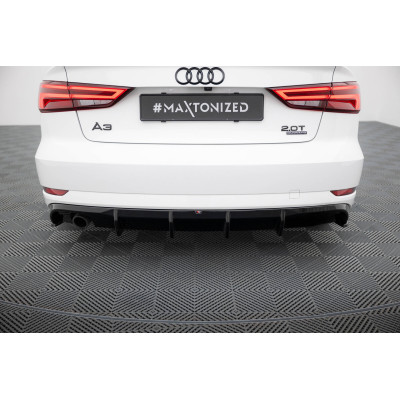 Difusor trasero para Audi A3 Sedan 8V Facelift (Version with single exhaust tips on one side)