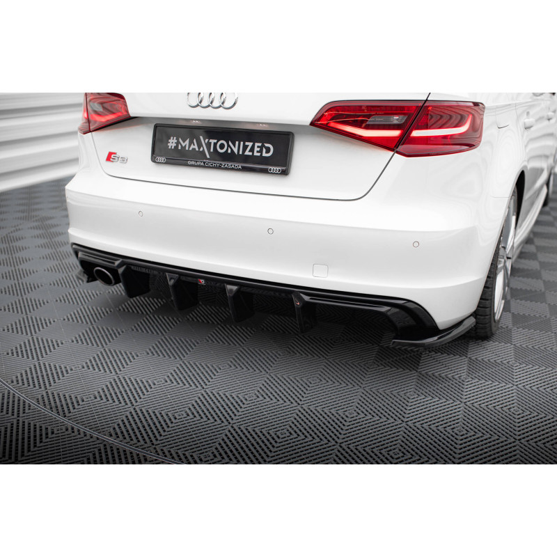 Difusor trasero para Audi A3 S-Line Sportback 8V (Version with single exhaust tips on one side)