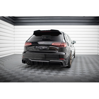 Difusor trasero para Audi A3 S-Line Sportback 8V Facelift (Version with dual exhausts on one side)