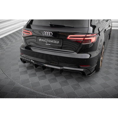 Difusor trasero para Audi A3 S-Line Sportback 8V Facelift (Version with dual exhausts on one side)