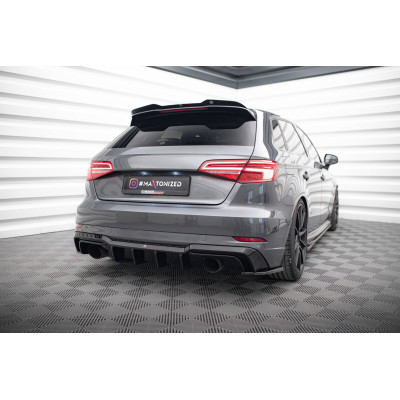 Difusor trasero para Audi A3 S-Line Sportback 8V Facelift (Version with single exhausts on both sides)