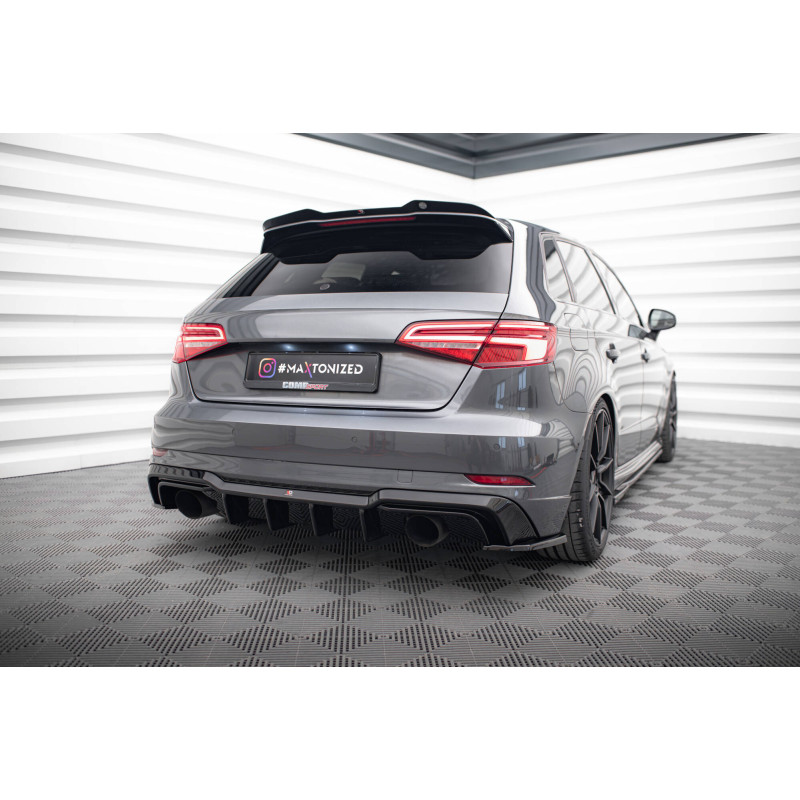 Difusor trasero para Audi A3 S-Line Sportback 8V Facelift (Version with single exhausts on both sides)