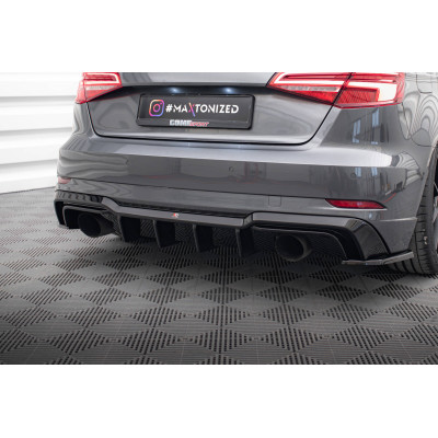 Difusor trasero para Audi A3 S-Line Sportback 8V Facelift (Version with single exhausts on both sides)