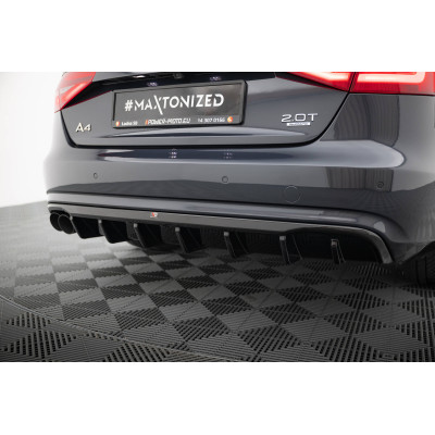 Difusor trasero para Audi A4 B8 Facelift (Single side dual exhaust version)