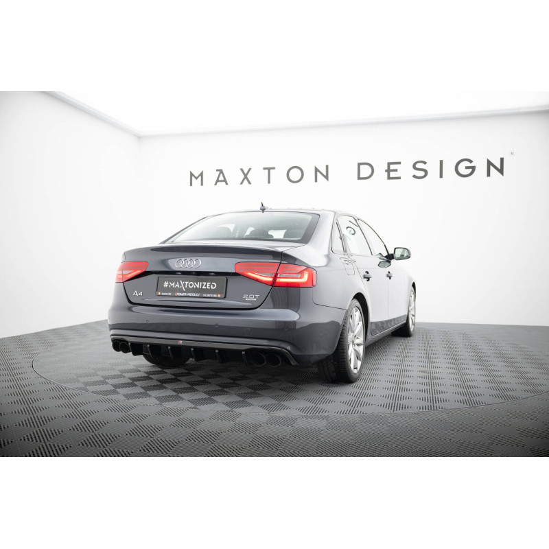 Difusor trasero para Audi A4 B8 Facelift (Version with dual exhausts on both sides)