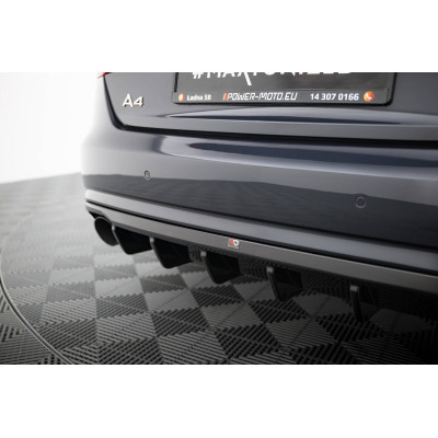 Difusor trasero para Audi A4 B8 Facelift (Version with single exhausts on both sides)