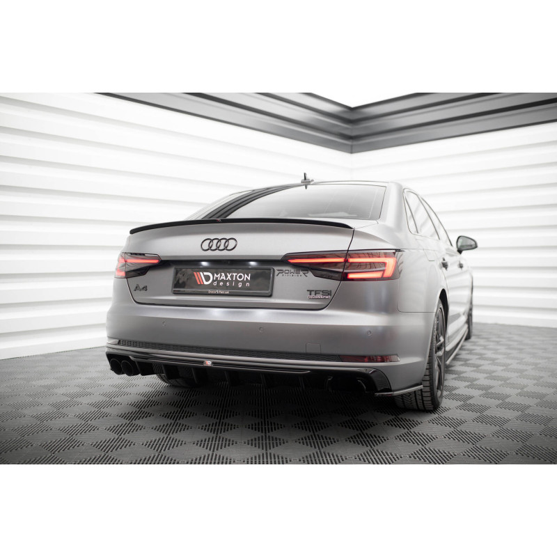 Difusor trasero para Audi A4 S-line B9 (Version with dual exhaust tips on one side)
