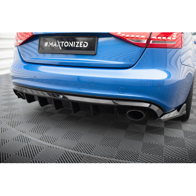 Difusor trasero para Audi A4 S-Line Sedan / Avant B8 (Version with single exhaust tips on both sides)