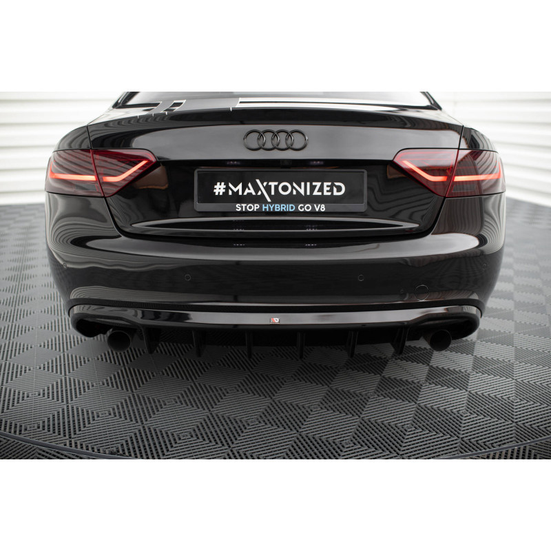 Difusor trasero para Audi A5 Coupe / Cabrio S-Line 8T (Version with single exhausts on both sides)