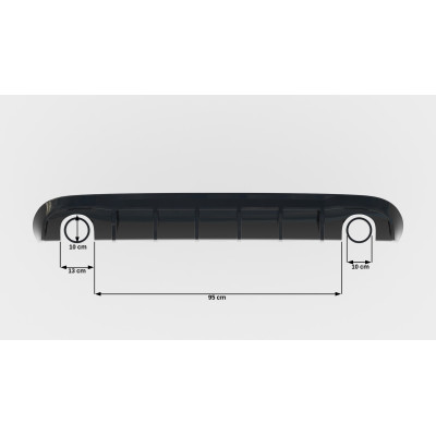 Difusor trasero para Audi A5 S-Line Sportback 8T (Version with single exhaust tips on both sides)