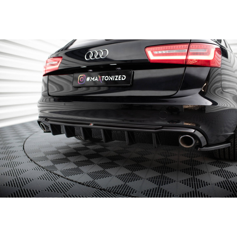 Difusor trasero para Audi A6 Sedan / Avant C7 (Version with single exhausts on both sides)