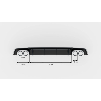 Difusor trasero para Audi S5 F5 Coupe / Sportback