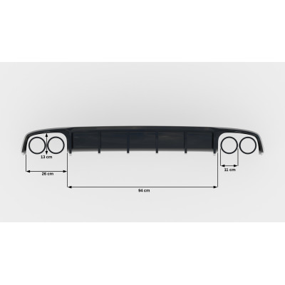 Difusor trasero para Audi S7 C7