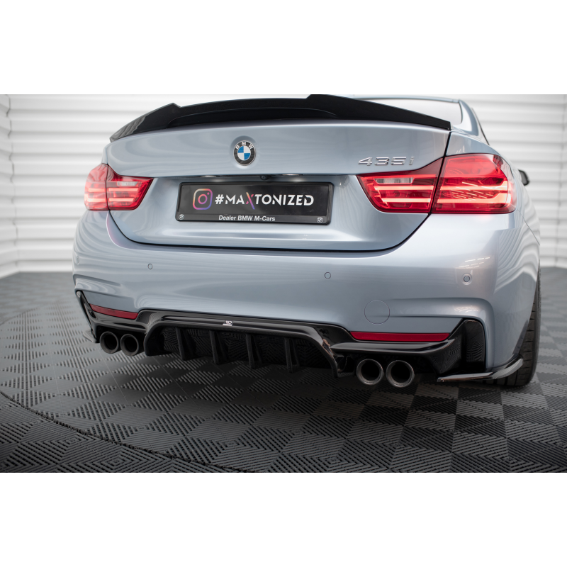 Difusor trasero para BMW 4 Coupe / Gran Coupe / Cabrio M-Pack F32 / F36 / F33 (Version with dual exhausts on both sides)