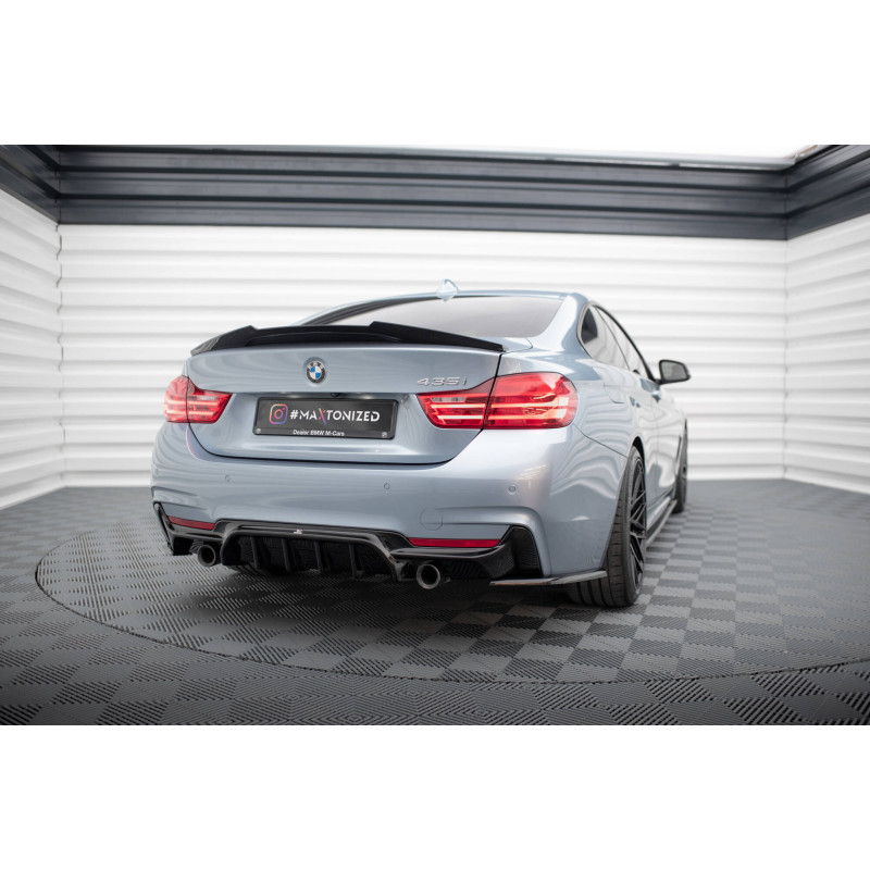 Difusor trasero para BMW 4 Coupe / Gran Coupe / Cabrio M-Pack F32 / F36 / F33 (Version with single exhausts on both sides)
