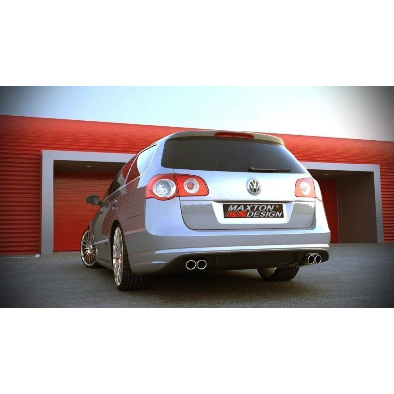 Difusor trasero para SPOILER VW PASSAT B6 ( R-LINE LOOK ) 2 EXHAUSTS
