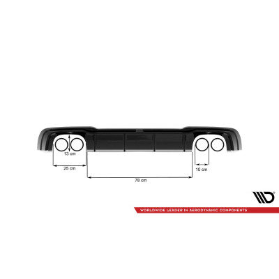 Difusor trasero para   Audi RS3 Sportback 8V Facelift