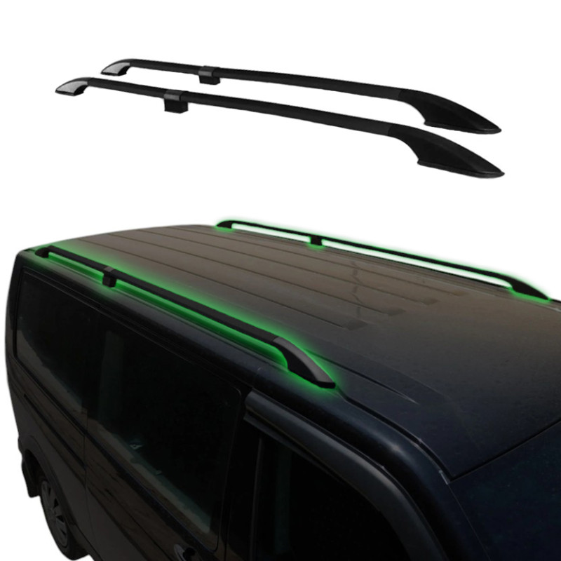 Barras de techo Negras para MERCEDES VITO, VIANO W639 2003-2014 Aluminio Negro