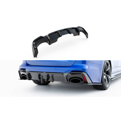 Fibra de carbono Difusor trasero para Audi RS6 C8  (version with towbar)