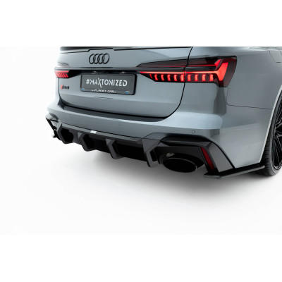 Fibra de carbono Difusor trasero para Audi RS6 C8 (version without towbar)
