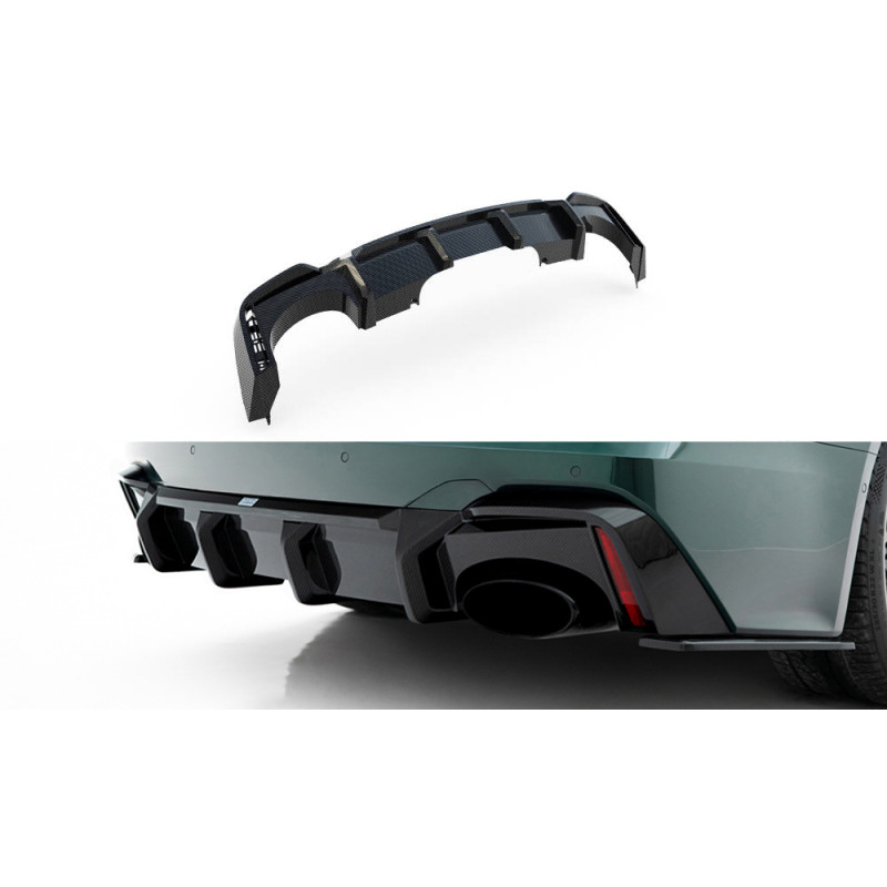 Fibra de carbono Difusor trasero para Audi RS7 C8   (version with towbar)