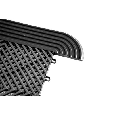 Modular "MAXTON Floor"- Corner Edge Tile (Male Pegs)