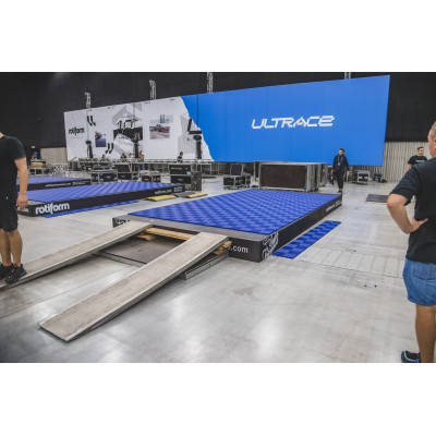 Modular "MAXTON Floor"- Edge Tile (Male Pegs)