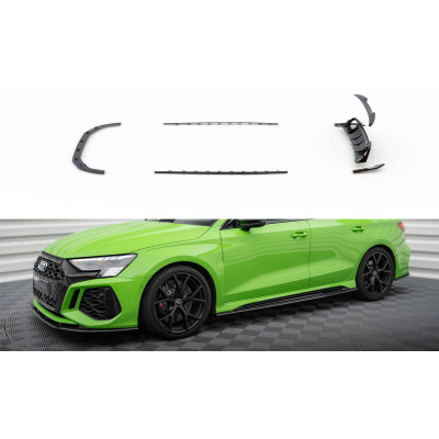 Set od  Carbon Splitters Audi RS3 8Y Sedan