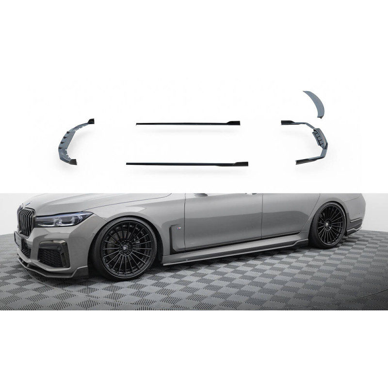Set de Fibra de carbono Splitters BMW 7 M-Pack G11 Facelift