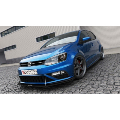 Splitter delantero para (with wings) Volkswagen Polo GTI Mk5 Facelift