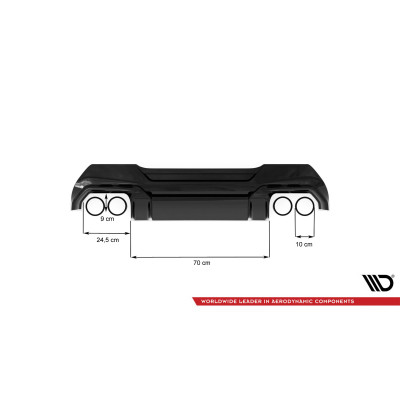 Difusor trasero para  PARA BMW 1 F40 M-Pack/ M135i