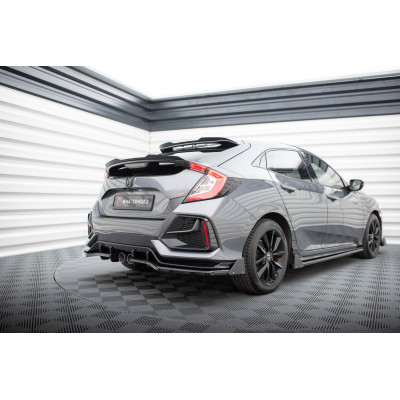 Splitter trasero para  (with vertical bars) + Flaps Honda Civic Sport Mk 10 Facelift