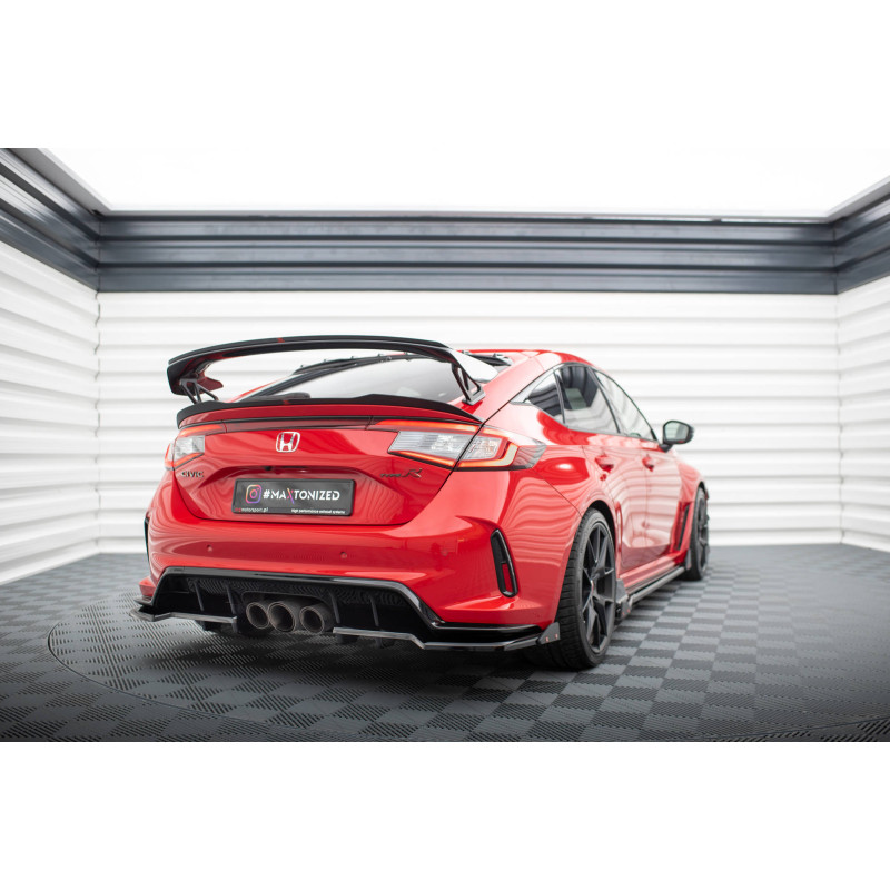 Splitter trasero para (with vertical bars)  + Flaps Honda Civic Type-R Mk 11