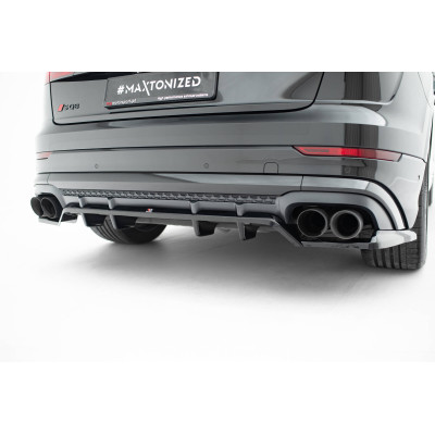 Splitter trasero para (with vertical bars)  Audi SQ8 / Q8 S-Line Mk1 Facelift