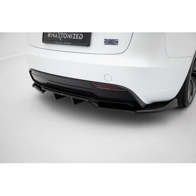 Splitter trasero para (with vertical bars)  Tesla Model 3 PerPARAmance Mk1 Facelift