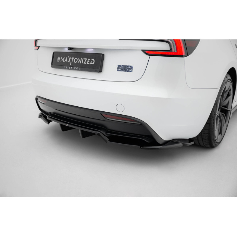 Splitter trasero para (with vertical bars)  Tesla Model 3 PerPARAmance Mk1 Facelift