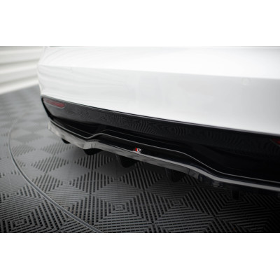 Splitter trasero para (with vertical bars)  Tesla Model S Plaid Mk1 Facelift