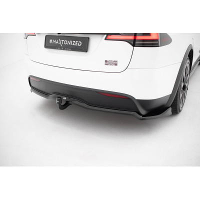 Splitter trasero para (with vertical bars)  Tesla Model X Mk1 Facelift